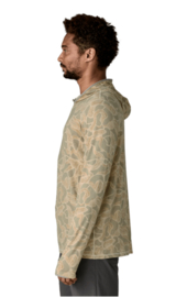 M's Tropic Comfort Natural Hoody - coastal edge natural