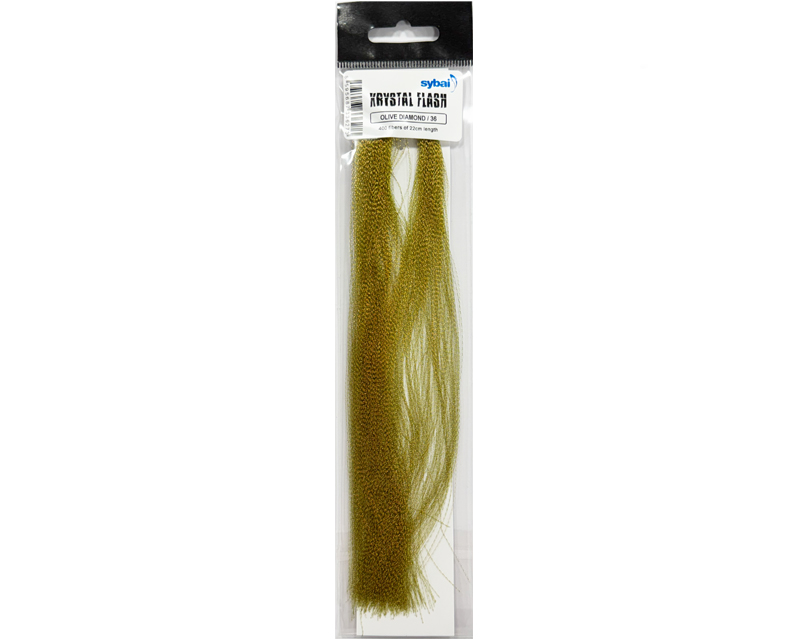 Krystal Flash Hair - olive diamond
