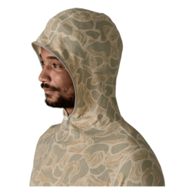 M's Tropic Comfort Natural Hoody - coastal edge natural
