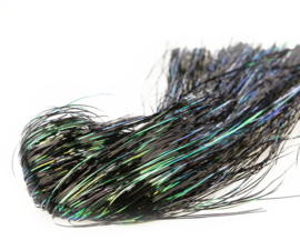 Tinsel Blend Hair - black peacock