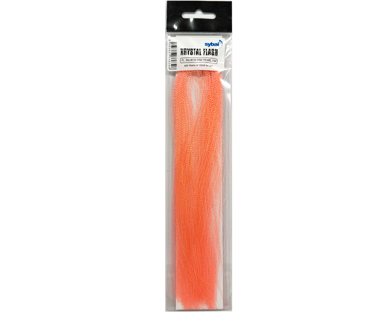 Krystal Flash Hair - fluo salmon pink pearl