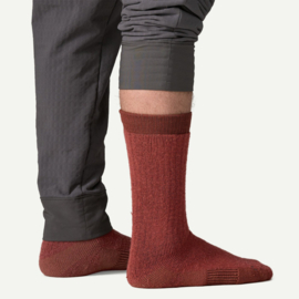 HW Merino Wool Blend Knee Socks - potters red