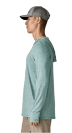 M's Tropic Comfort Natural Hoody - sea run blue sage