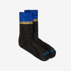 Merino Wool Crew Socks - L - Fitz Roy viking blue