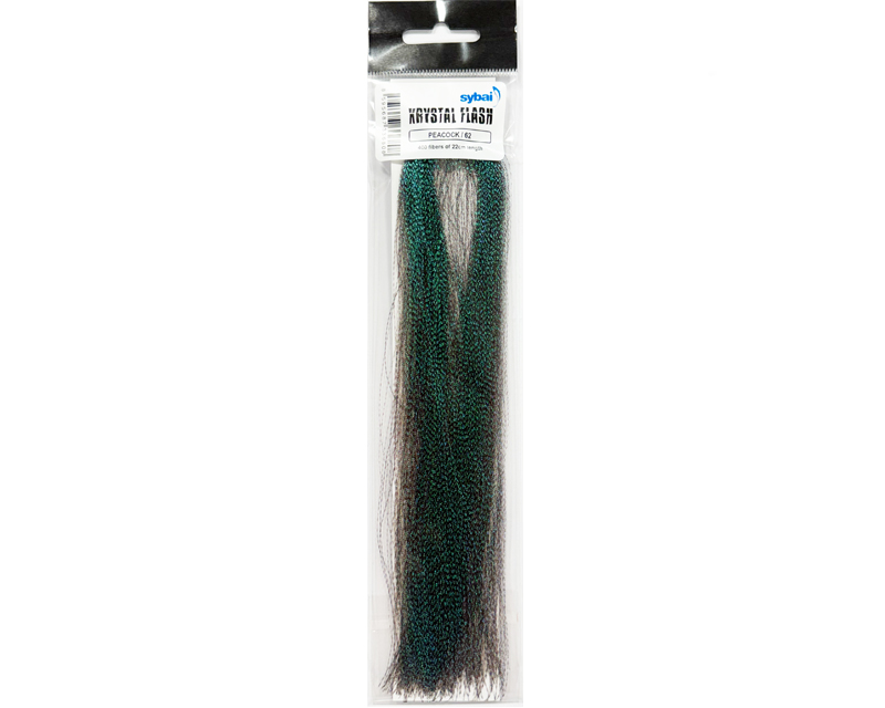 Krystal Flash Hair - peacock
