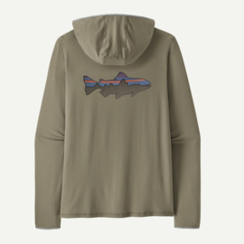 M's Tropic Comfort Natural Graphic Sun Hoody - FR Trout RRG