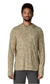 M's Tropic Comfort Natural Hoody - coastal edge natural