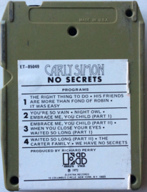 Carly  Simon / No Secrets / Elektra ET-85049