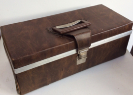 8-track opberg koffer - 8-track case - 24  Lederlook