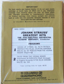 Johann Strauss* - Philadelphia Orchestra*, Eugene Ormandy – Johann Strauss' Greatest Hits - Columbia Masterworks NOS