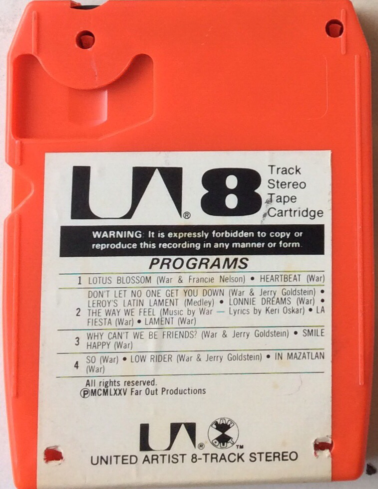 War – Why Can't We Be Friends? - United Artists Records EA 441
