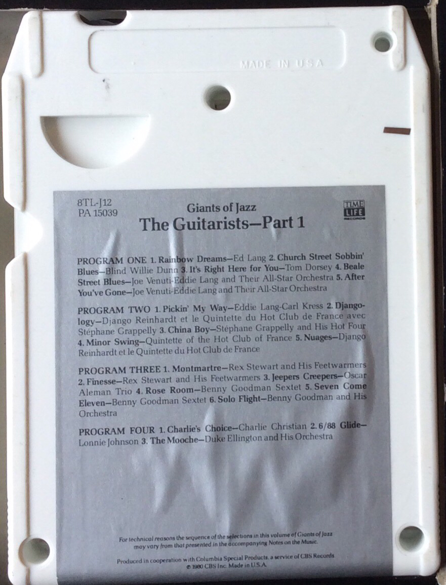 Giants Of Jazz: The Guitarists - Time Life Records  8TL-J12