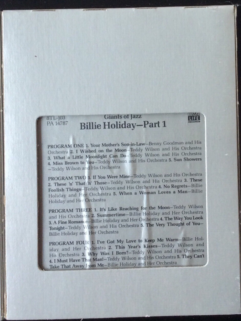 Billie Holiday– Giants Of Jazz: Billie Holiday - Time Life Records  8TL-J03
