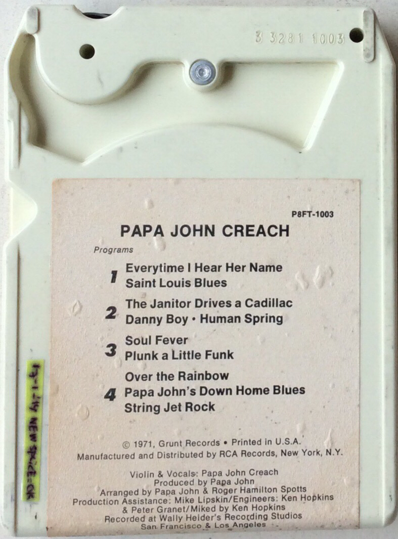 Papa John Creach – Papa John Creach - Grunt  P8FT-1003