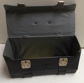 8-track opberg koffer - 8-track case - 12  tapes  zwart leer