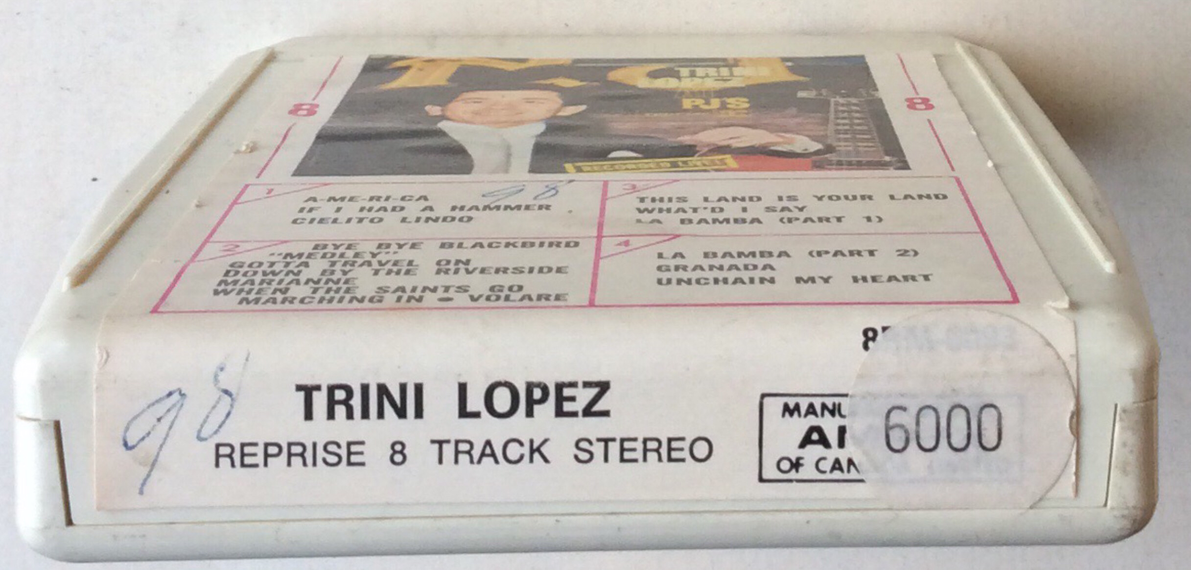 Trini Lopez – Trini Lopez At PJ's - Reprise Records / Ampex 8RM 6093