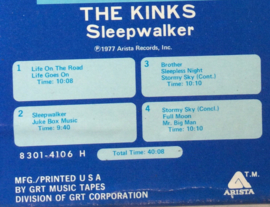 The Kinks – Sleepwalker- Arista  8301-4106 H