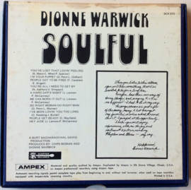 Dionne Warwick – Soulful - Scepter Records  SCX 573 3 ¾ ips