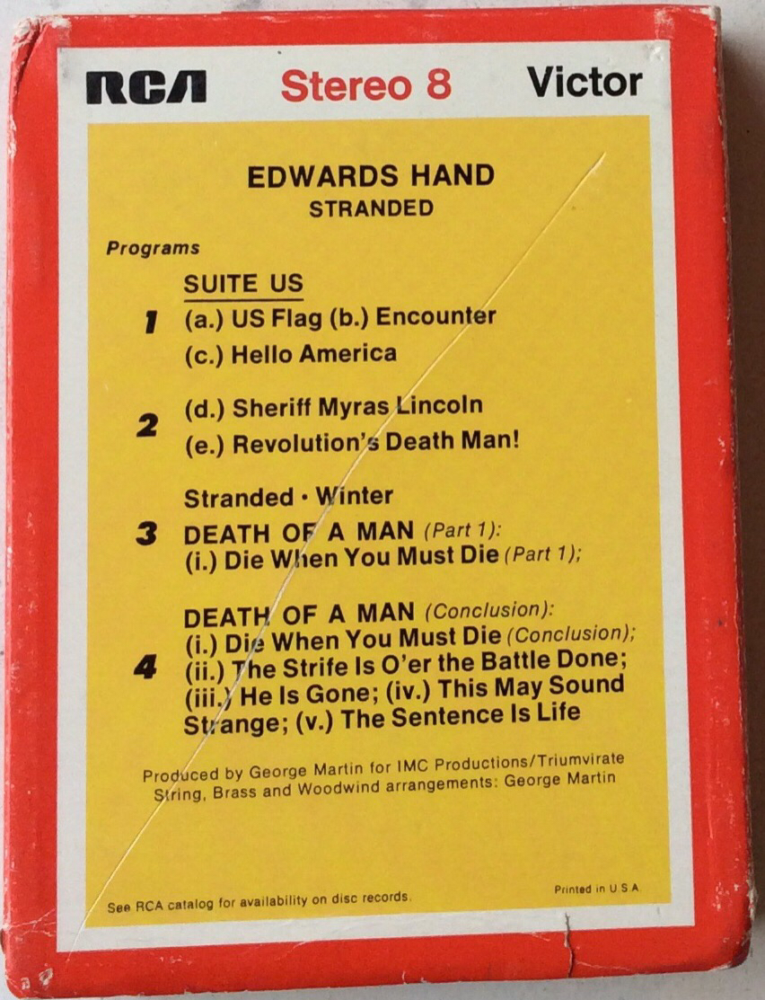 Edwards Hand – Stranded -  RCA  P8S-1651