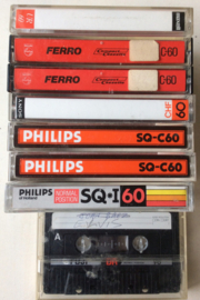 8 home recorded cassette tapes