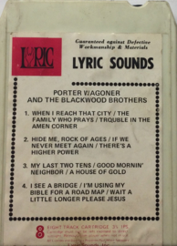 Porter Wagoner & The Blackwood Brothers -  Lyric G-5004