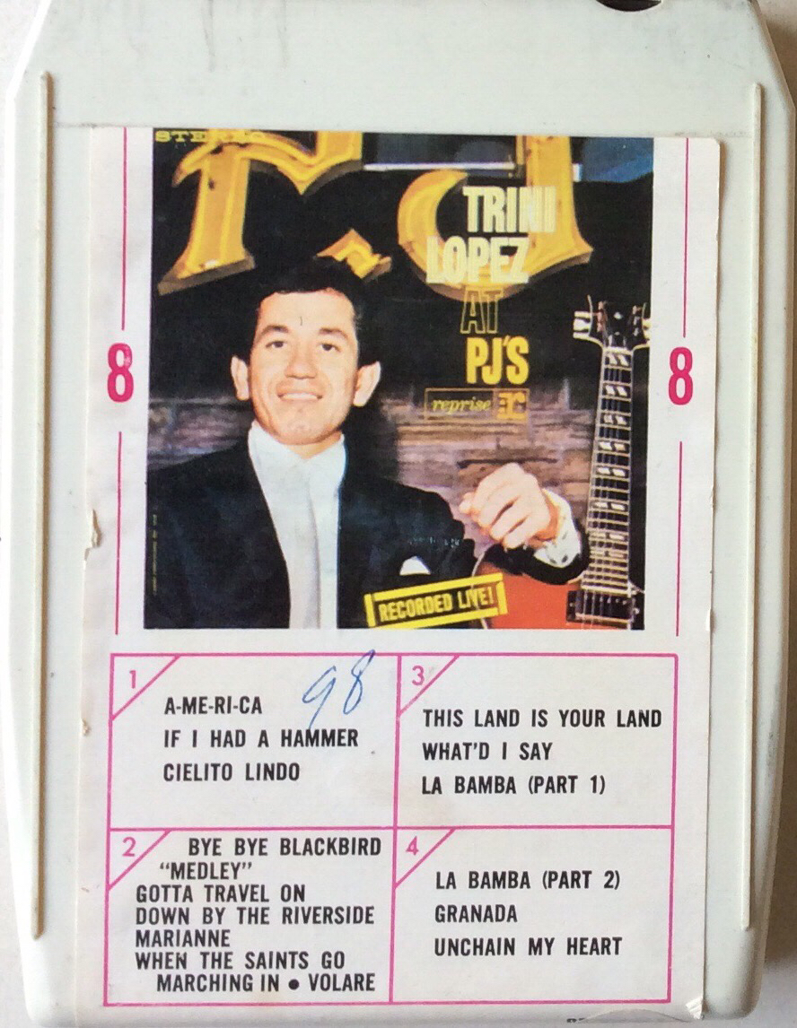 Trini Lopez – Trini Lopez At PJ's - Reprise Records / Ampex 8RM 6093