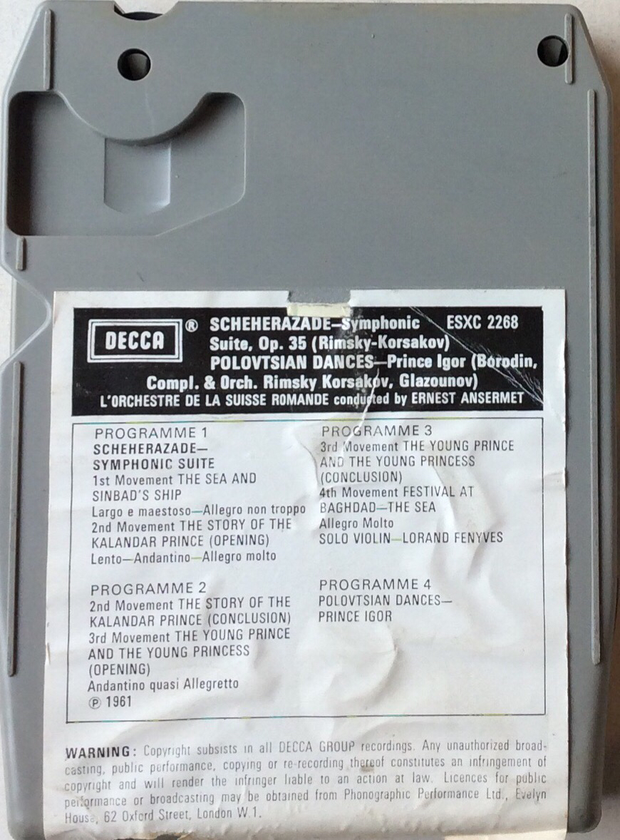 Rimsky - Korsakov / Borodin, Ansermet, L'Orchestre De La Suisse Romande – Scheherazade / Polovtsian Dances From Prince Igor Nikolai Rimsky-Korsakov -Decca ESXC 2268