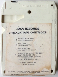Lynyrd Skynyrd – Street Survivors - MCA Records MCAT-3029  8-Track Cartridge