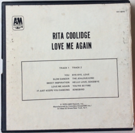 Rita Coolidge – Love Me Again - A&M Records 1R1 6816 3 ¾ ips 4-Track Stereo