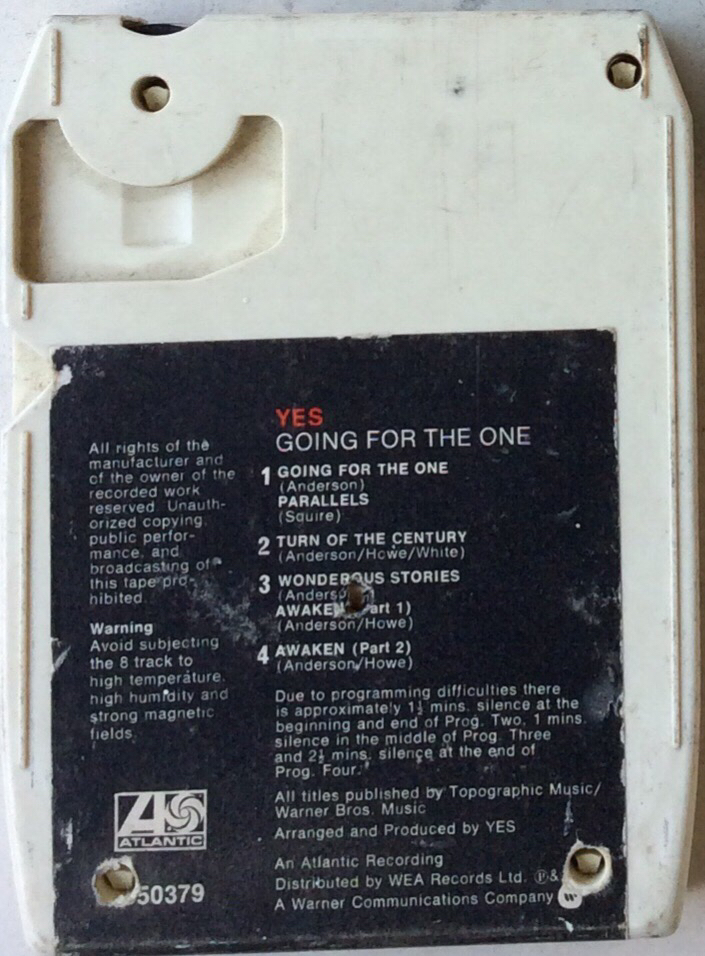 Yes – Going For The One -  Atlantic K 850379