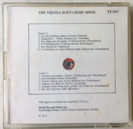 The Vienna Boys Choir – The Vienna Boys Choir Sings Die Wiener Sängerknaben - World Record Club TT 907 3 3/4 Mono