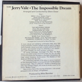 Jerry Vale ‎– The Impossible Dream - Columbia ‎CQ 884 7 ½ ips4-Track Stereo