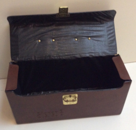 8-track opberg koffer - 8-track case - 13  tapes Bruin / brown
