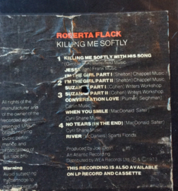 Roberta Flack – Killing Me Softly - Atlantic  K850021