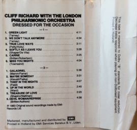Cliff Richard With The London Philharmonic Orchestra – Dressed For The Occasion -EMI  1A 264-07730