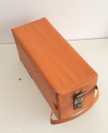 8-track opberg koffer - 8-track case - 13 tapes Oranje