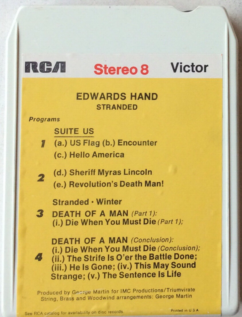 Edwards Hand – Stranded -  RCA  P8S-1651