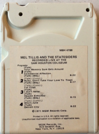 Mel Tillis And The Statesiders (2) – Recorded Live At The Sam Houston Coliseum, Houston, Texas -	MGM Records, Inc. M8H 4788 S134064