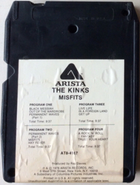 The Kinks - Misfits - Arista AT8 4167  8-track