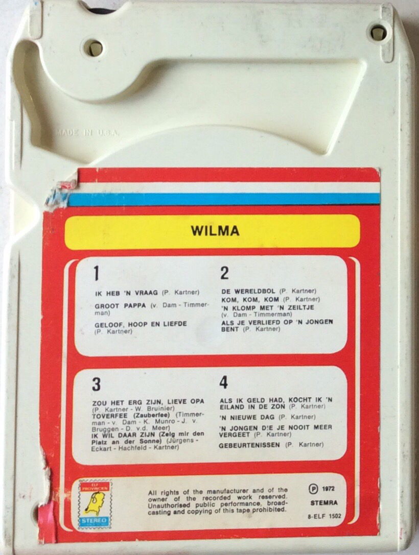 Wilma – Wilma -  Elf Provinciën 8-ELF 1502