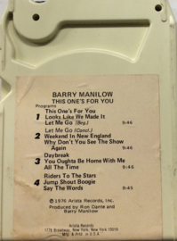 Barry Manilow - This one's for you - Arista S-123992