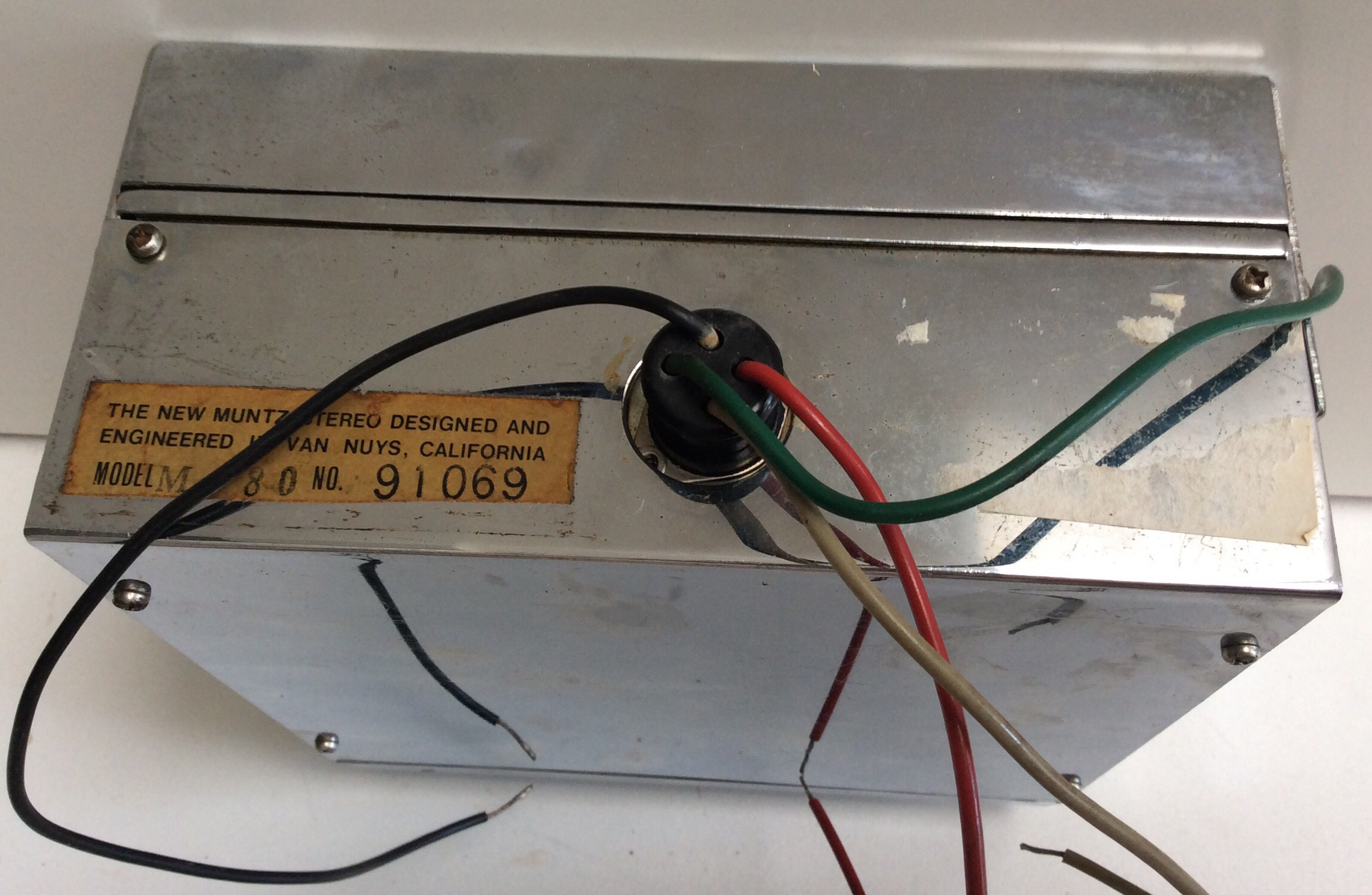 Muntz 4-track Player model M-80  NOT tested