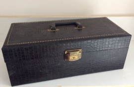 8-track case croc leather  24 tapes