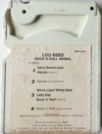 Lou Reed – Rock N Roll Animal (8‑Track Cartridge, RCA APS1‑0472, 1974)