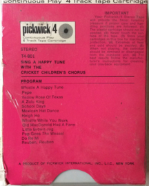 The Cricket Childrens Chorus - Sing A Happy Song With .. - Pickwick T4-801