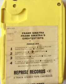Frank Sinatra – Frank Sinatra's Greatest Hits - Reprise Records 8FH 1025