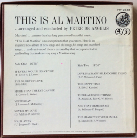 REEL Al Martino – This Is Al Martino   Capitol Records – Y1T 2843
