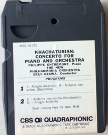 Entremont / Ozawa, Khachaturian, New Philharmonia Orchestra – Concerto For Piano And Orchestra - Columbia MAQ 31075