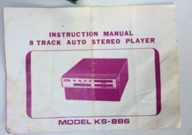 Auto 8-track speler KS-886- NIET getest