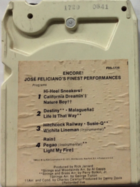 José Feliciano ‎– Encore! José Feliciano's Finest Performances - RCA P8S-1729